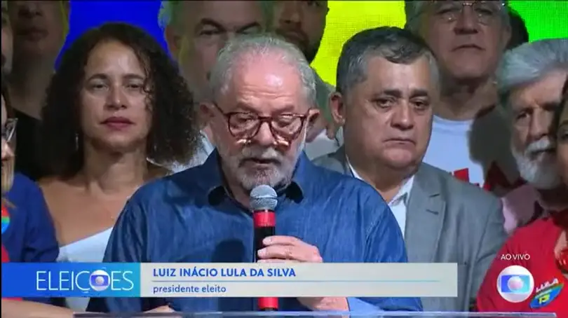 Lula faz primeiro discurso após ser eleito Presidente do Brasil