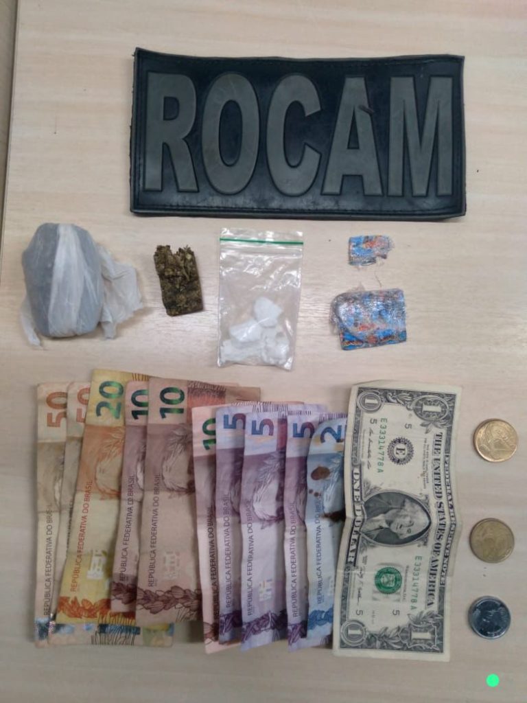 ROCAM prende dois suspeitos de tráfico de drogas em Ponta Negra