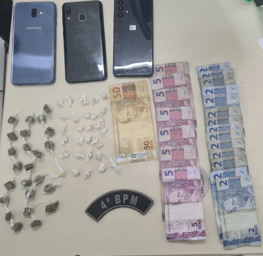 4° BPM prende quatro suspeitos de tráfico de drogas na zona Norte de Natal
