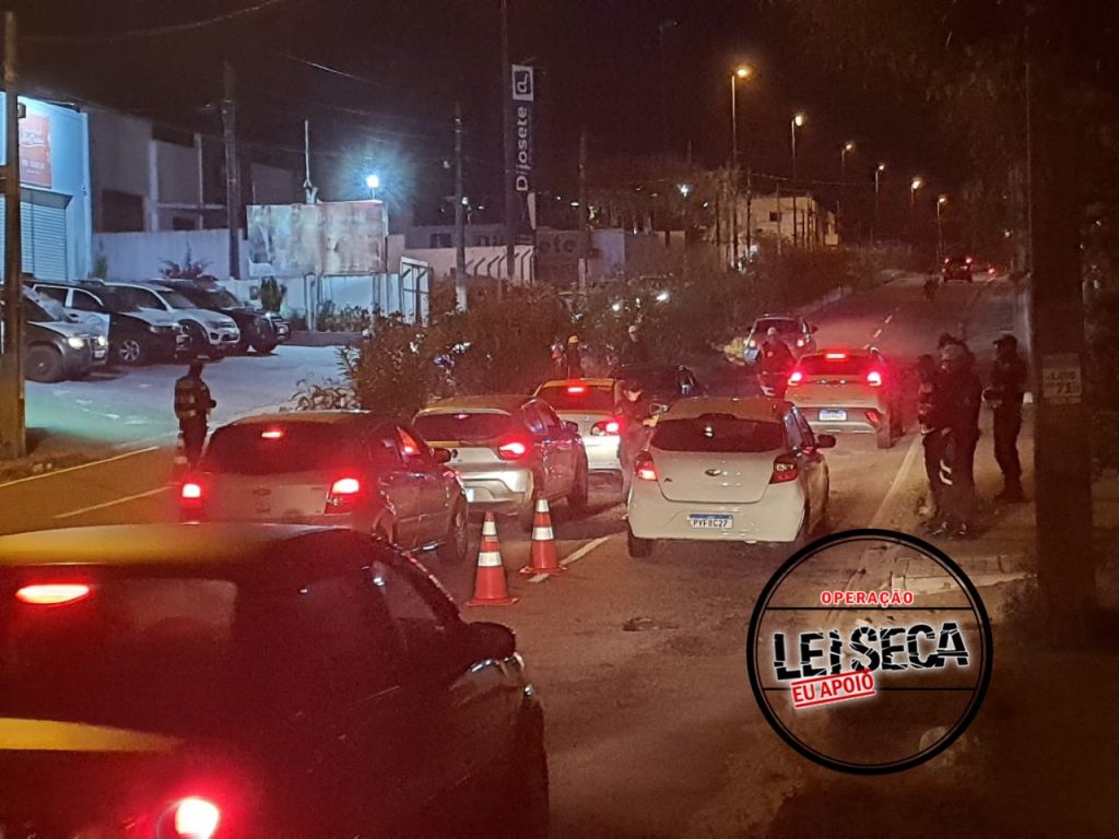 CPRE/Lei Seca apreende entorpecentes e autua mais 23 condutores alcoolizados durante fiscalização na zona Sul de Natal