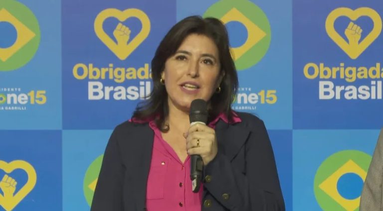 Simone Tebet anuncia apoio a Lula no 2º turno da disputa pela Presidência