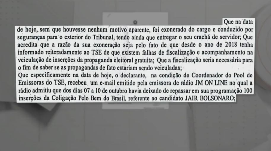 Servidor do TSE exonerado após escândalo das inserções muda versão