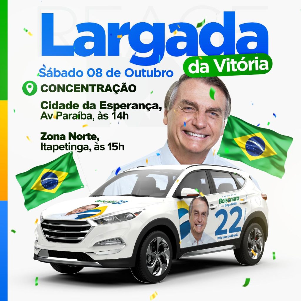 Carreata pró-Bolsonaro é realizada em Natal neste sábado (8)
