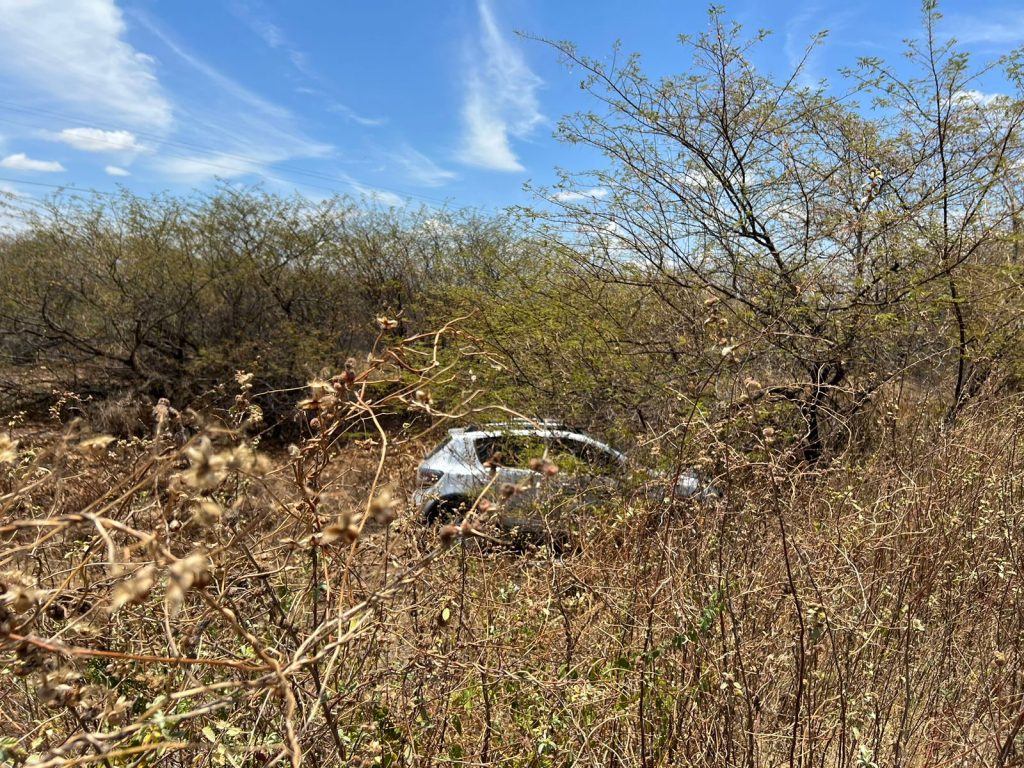 Casal colide o carro em “animal desconhecido” e se envolve em acidente próximo a Caicó
