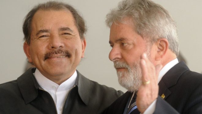 Ditador da Nicarágua parabeniza Lula por ter sido o mais votado no primeiro turno