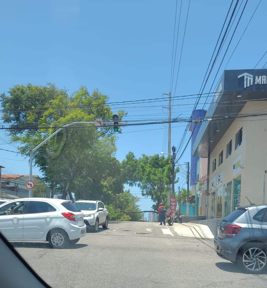 FOTO: Árvore cai na Romualdo Galvão e interrompe o trânsito