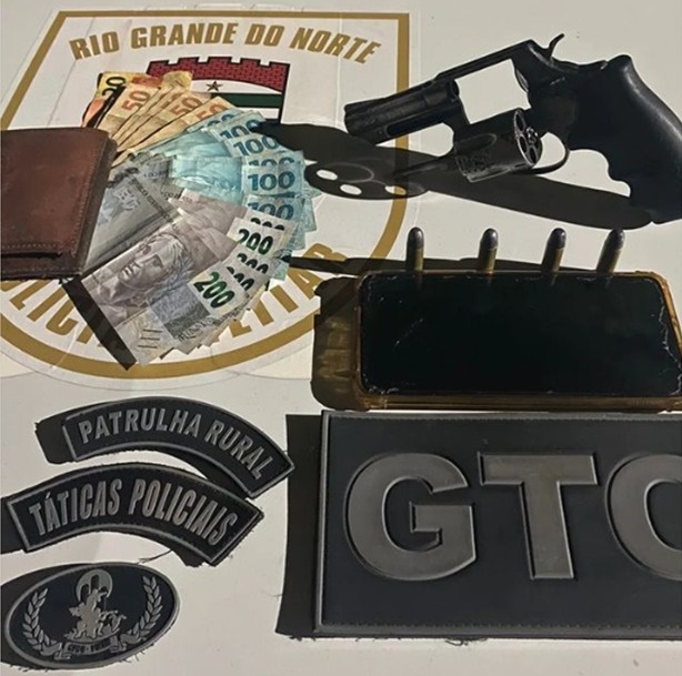 Grupo Tático Operacional apreende arma de fogo em abordagem a suspeito na cidade de João Câmara