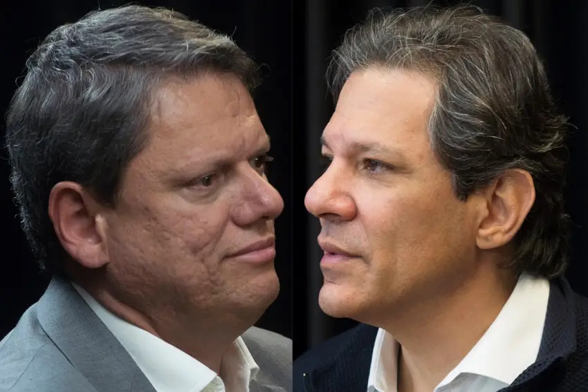 Pesquisa: Tarcísio tem dez pontos a mais que Haddad no segundo turno em SP