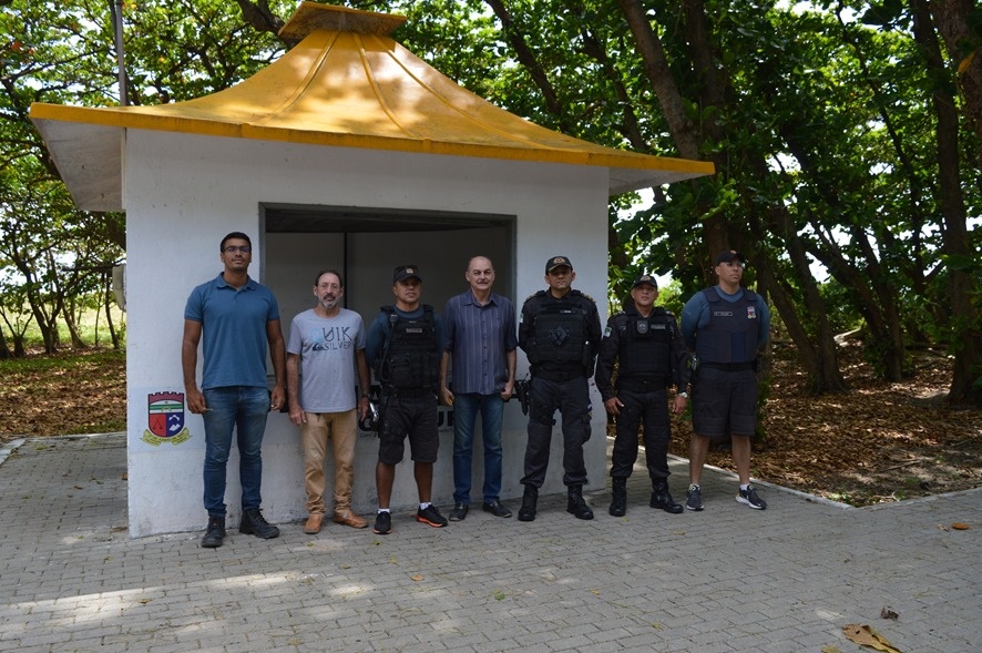 Base da Polícia Militar no acesso ao Forte dos Reis Magos recebe visita de engenheiros para dar início a obra de manutenção