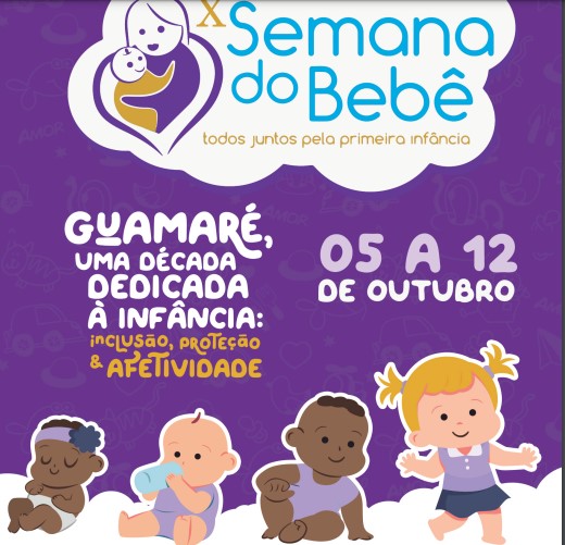 Guamaré (RN) realiza a 10ª Semana do Bebê entre os dias 5 a 12 deste mês