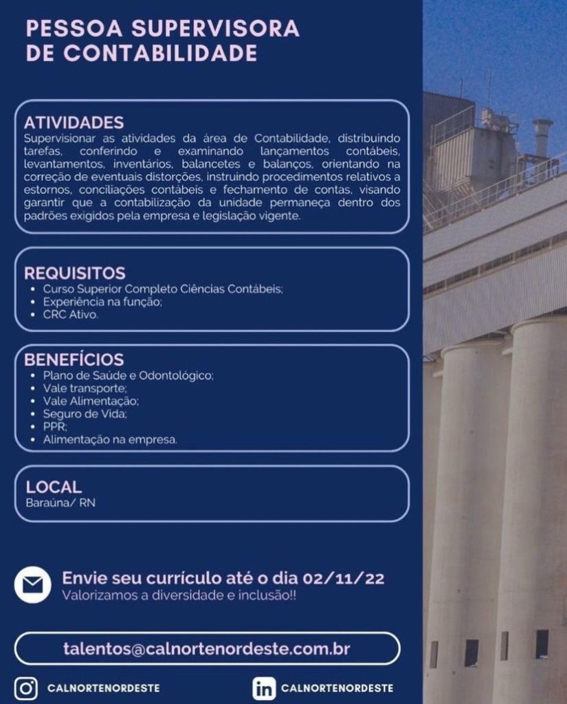 Supervisora de Contabilidade