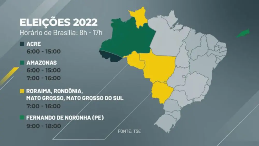 Eleições 2022: votação segue horário de Brasília (DF) em todo o país
