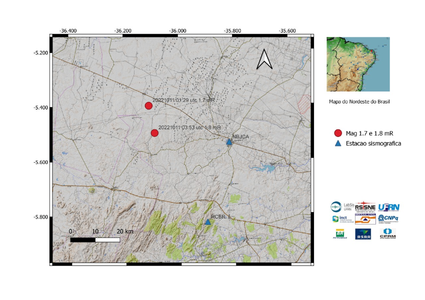 Novos tremores de terra são registrados no interior do RN