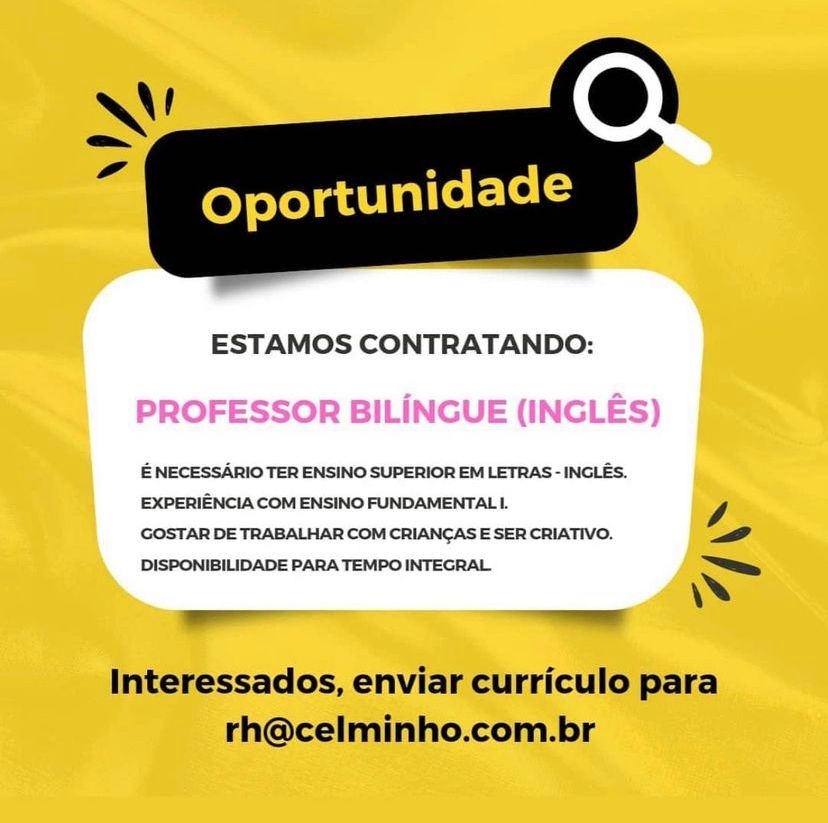 Professor Bilíngue – Inglês