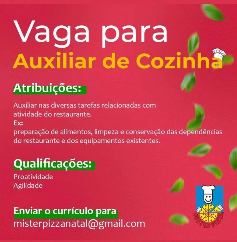 Auxiliar de Cozinha