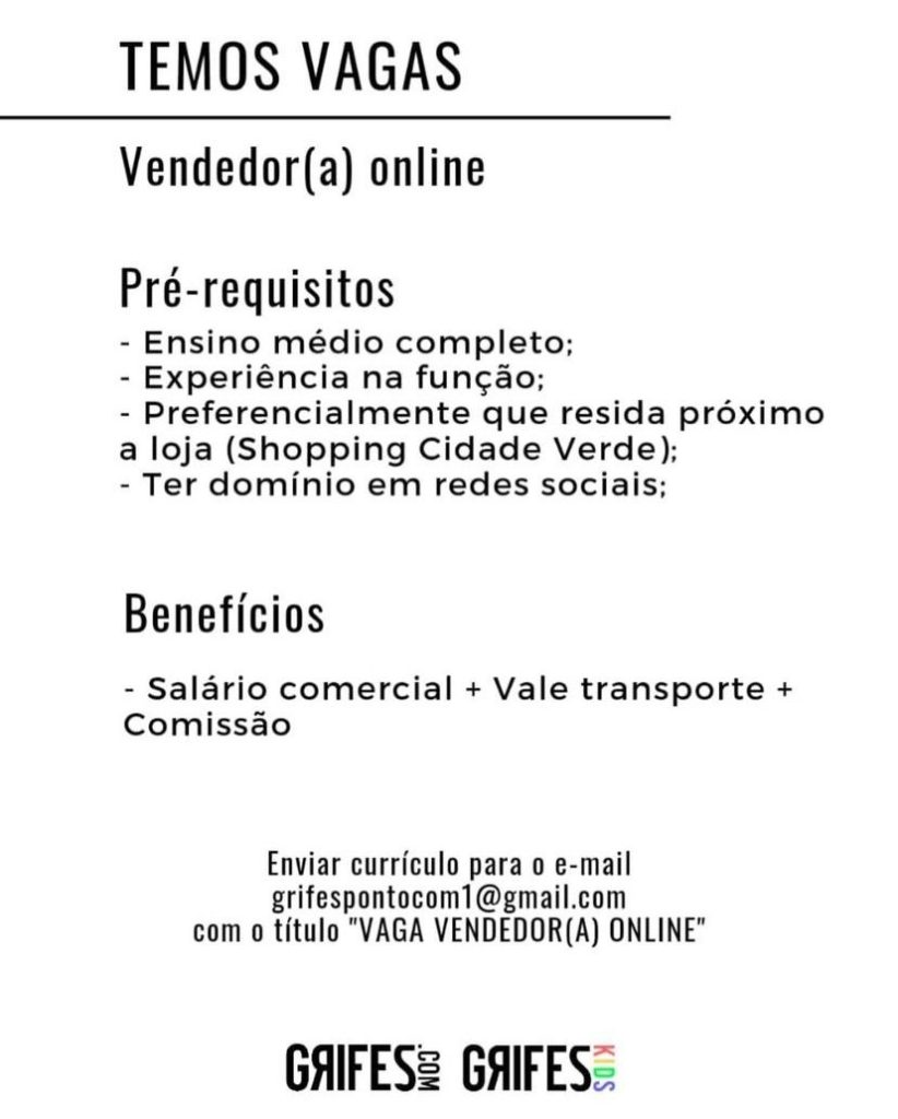 Vendedor(a)