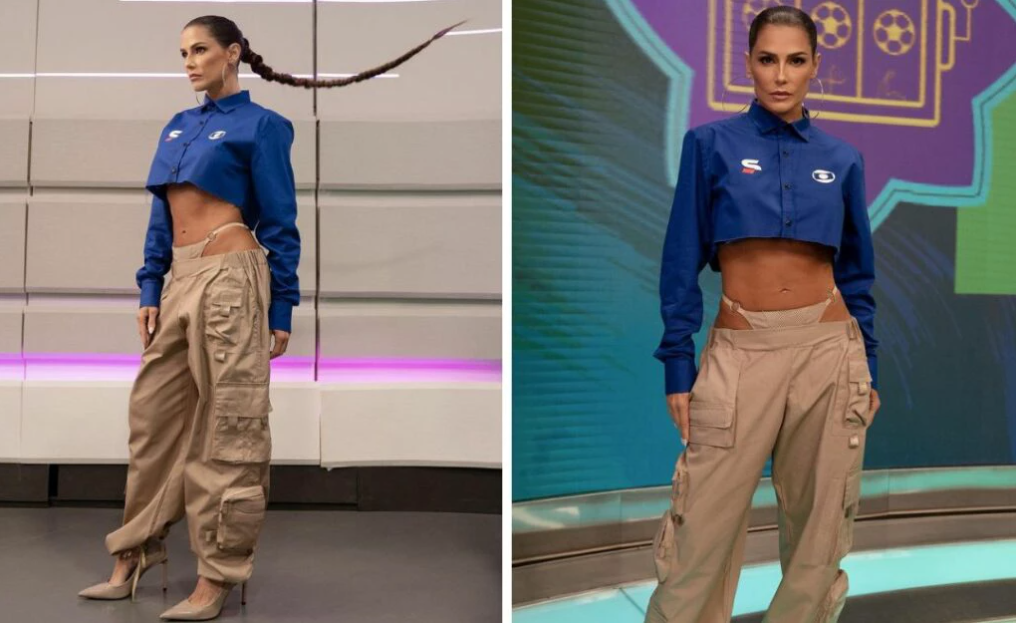 Figurino de Deborah Secco usado em programa da Copa gera polêmica