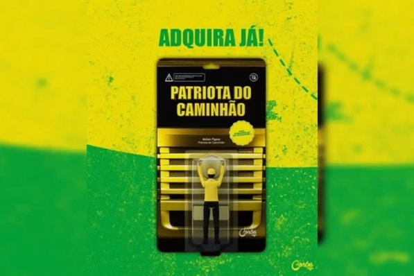 Boneco Patriota do Caminhão esgota em menos de 24h; loja fará 2º lote