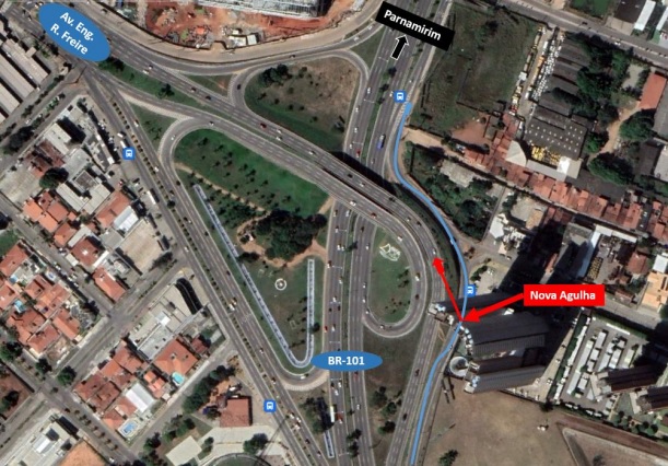 Dnit vai implantar novo acesso ao viaduto de Ponta Negra na BR-101