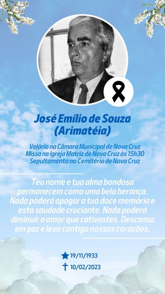 Morre ex-vice-prefeito e ex-presidente da Câmara do RN: José Arimateia
