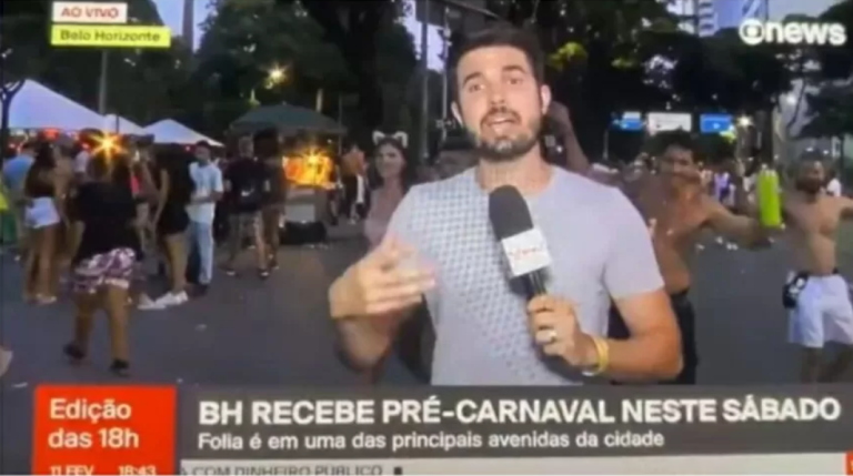 Repórter da Globo passa por saia justa durante ao vivo: ‘Muito viado’
