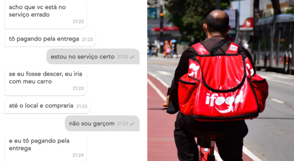 Entregador tem que subir? Discussão entre motoboy e cliente reacende debate na internet