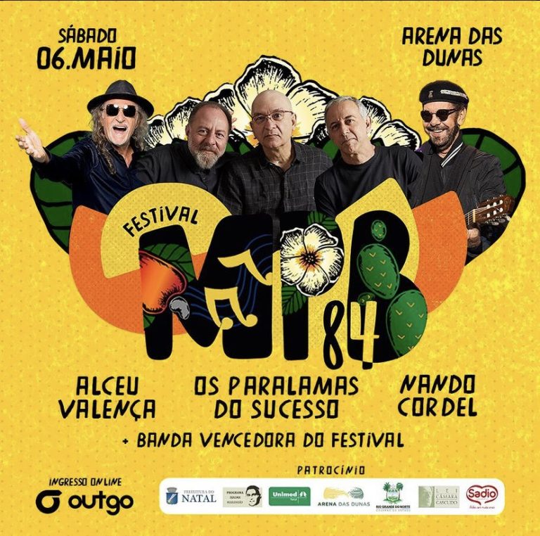 Alceu Valença, Paralamas e Nando Cordel são atrações confirmadas do Festival MPB84. Ingressos já estão à venda