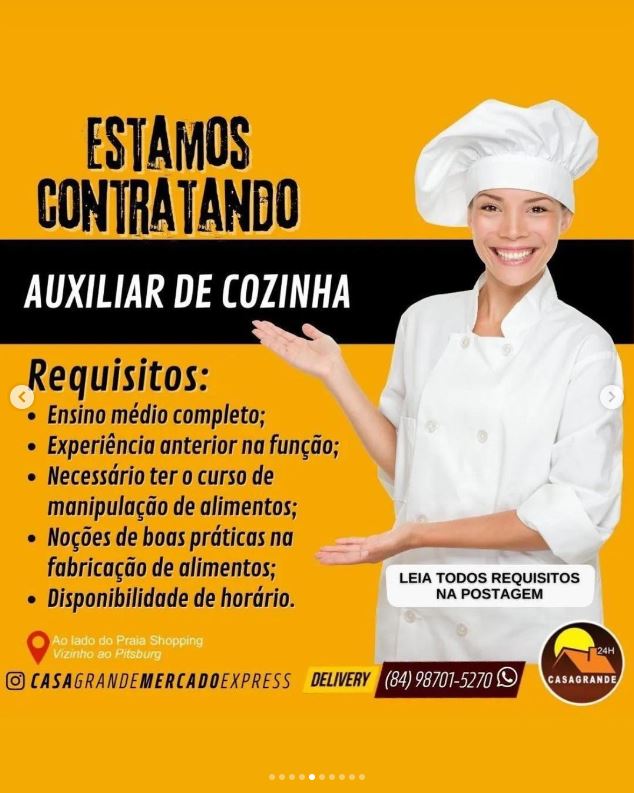 AUXILIAR DE COZINHA