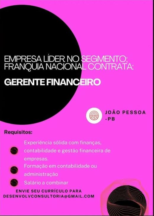 GERENTE FINANCEIRO