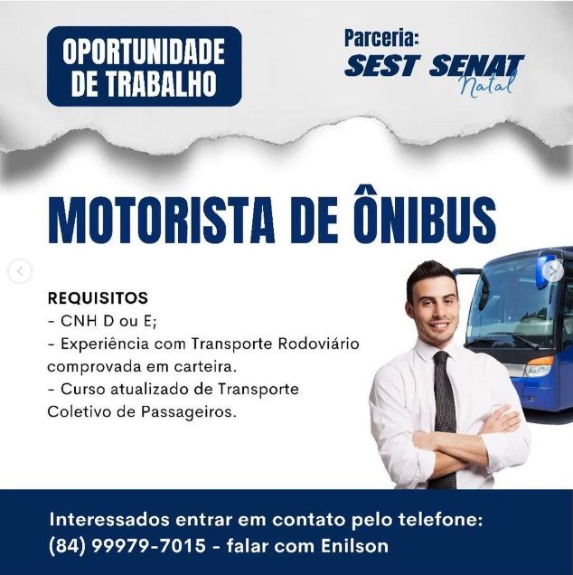 MOTORISTA DE ÔNIBUS