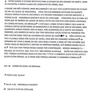Operação Carteiras: MPRN obtém condenação de advogado que transmitia “salves” de facção criminosas