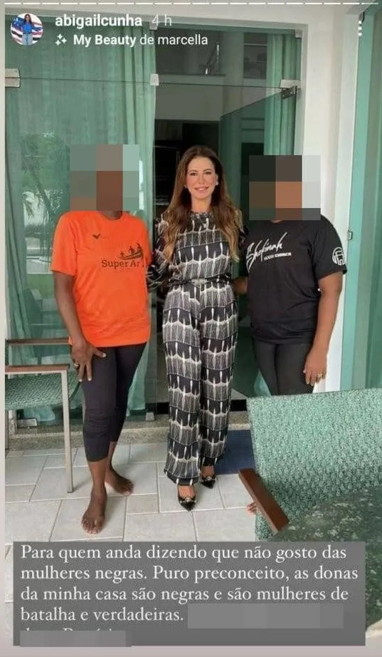Secretária de governo do PSB no Maranhão usa foto com empregadas para mostrar que gosta de negras