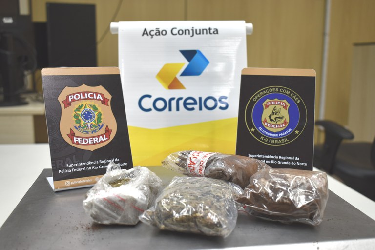PF apreende drogas enviada pelos Correios em Natal