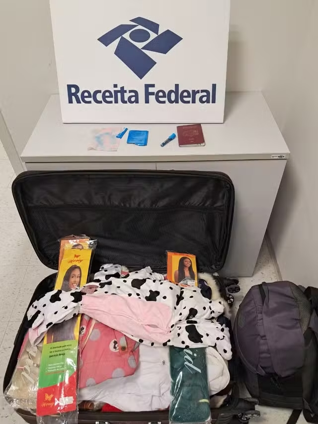 Receita Federal prende estrangeiro com 10 quilos de cocaína diluída em roupas