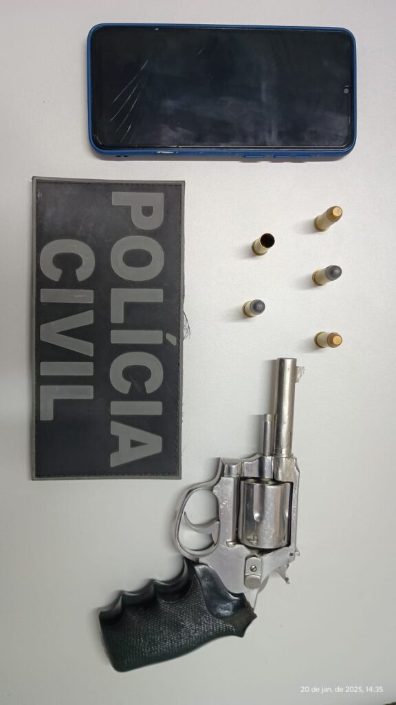Polícia Civil cumpre mandado de prisão e apreende arma de fogo em Tangará