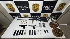 Polícia apreende armas e prende suspeito de comércio ilegal de armamento e tráfico de drogas em João Câmara e Parnamirim