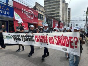 Sindicatos da saúde realizam grande manifestação conjunta nesta terça-feira (16)
